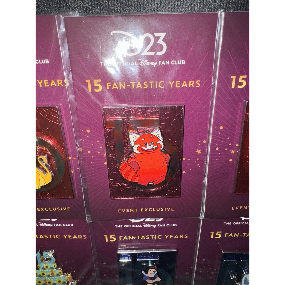 Disney D23 15th Anniversary DEC Pin LE 300 Panda Mei Turning Red Celebration